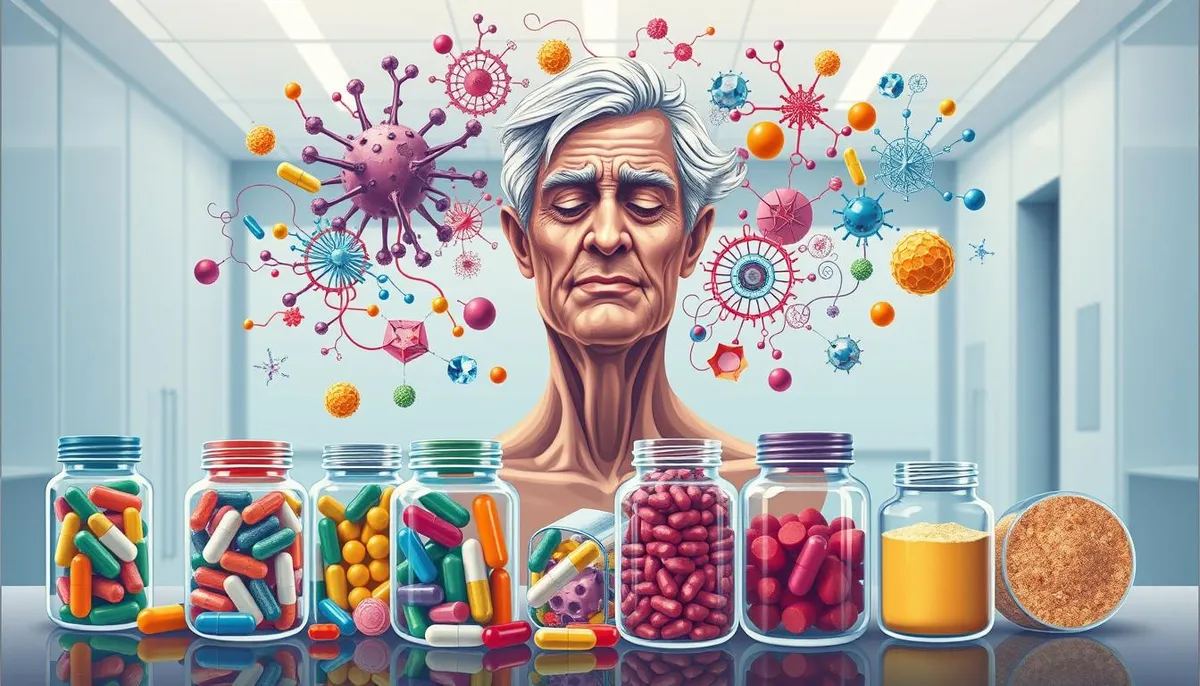 Longevity supplements combating aging mechanisms