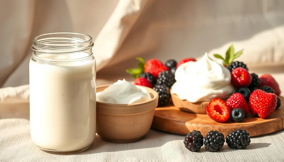 yogurt and kefir probiotic foods