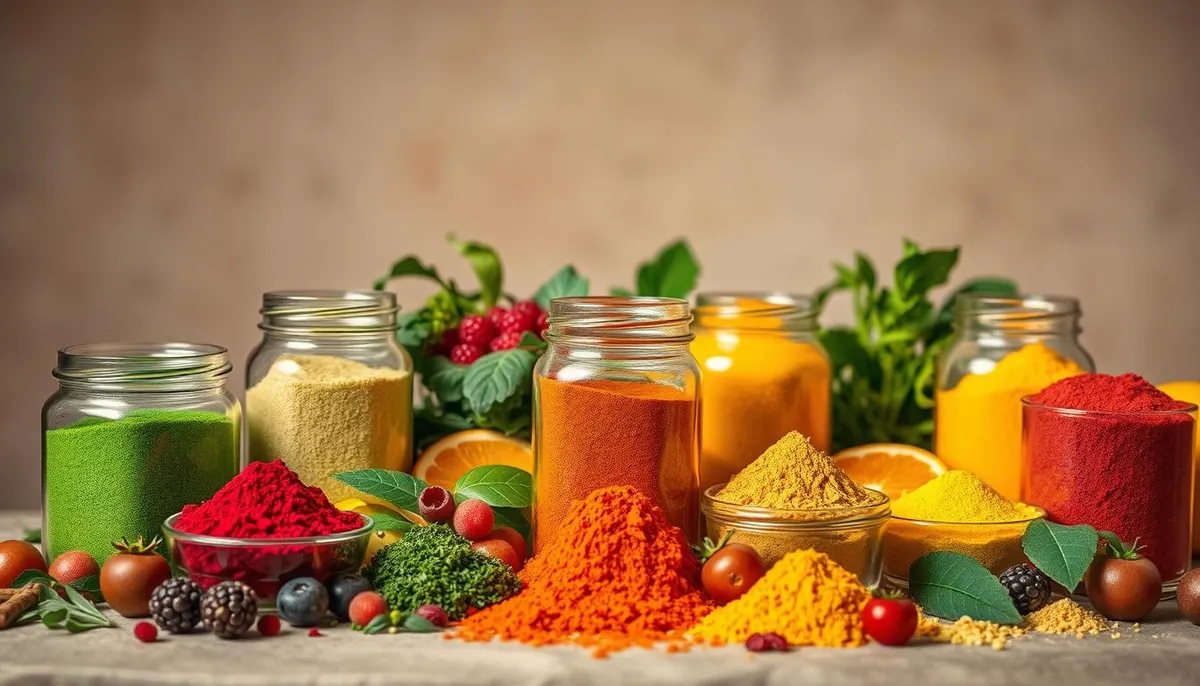 ingrédients clés bienfaits pour la santé poudre de superaliment