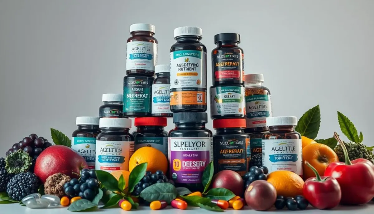 Age-defying nutrients supplement stack