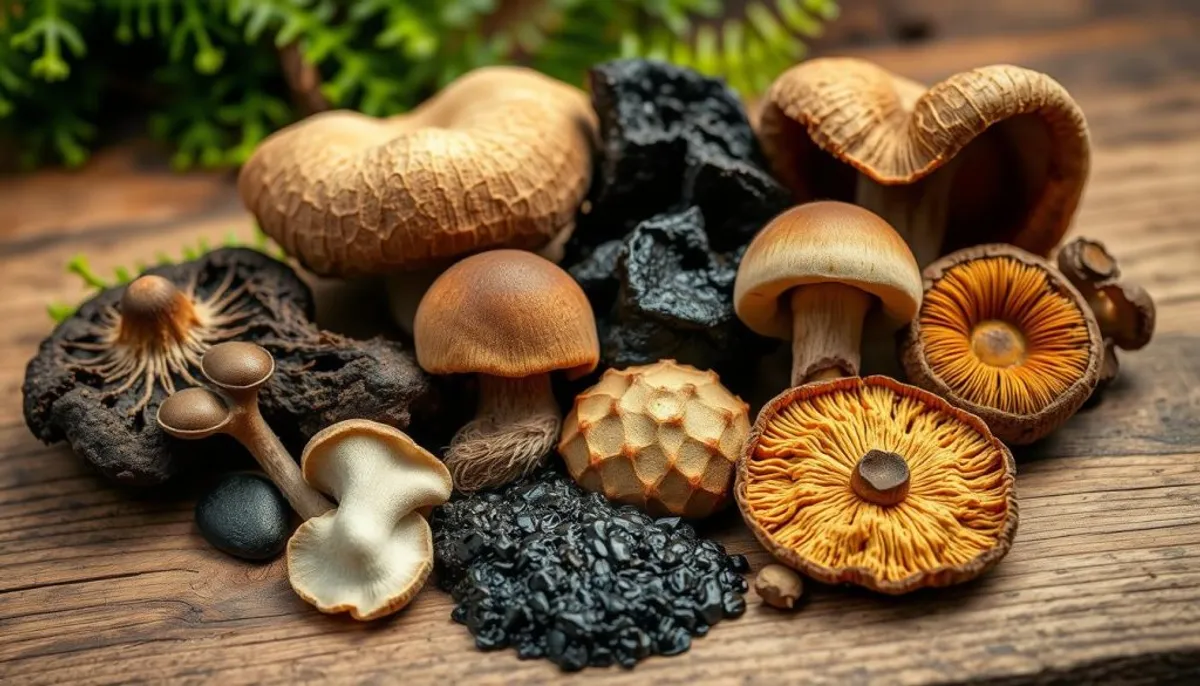 Functional mushrooms and Shilajit combination