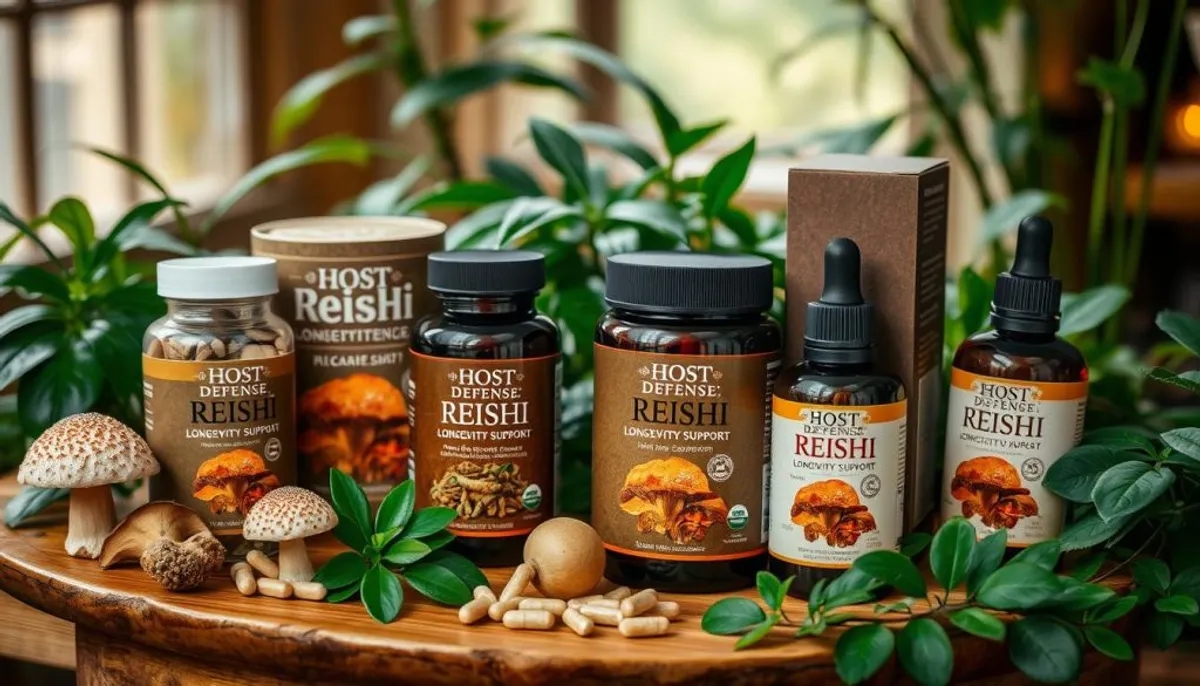 Host Defense Reishi Longevity Support products