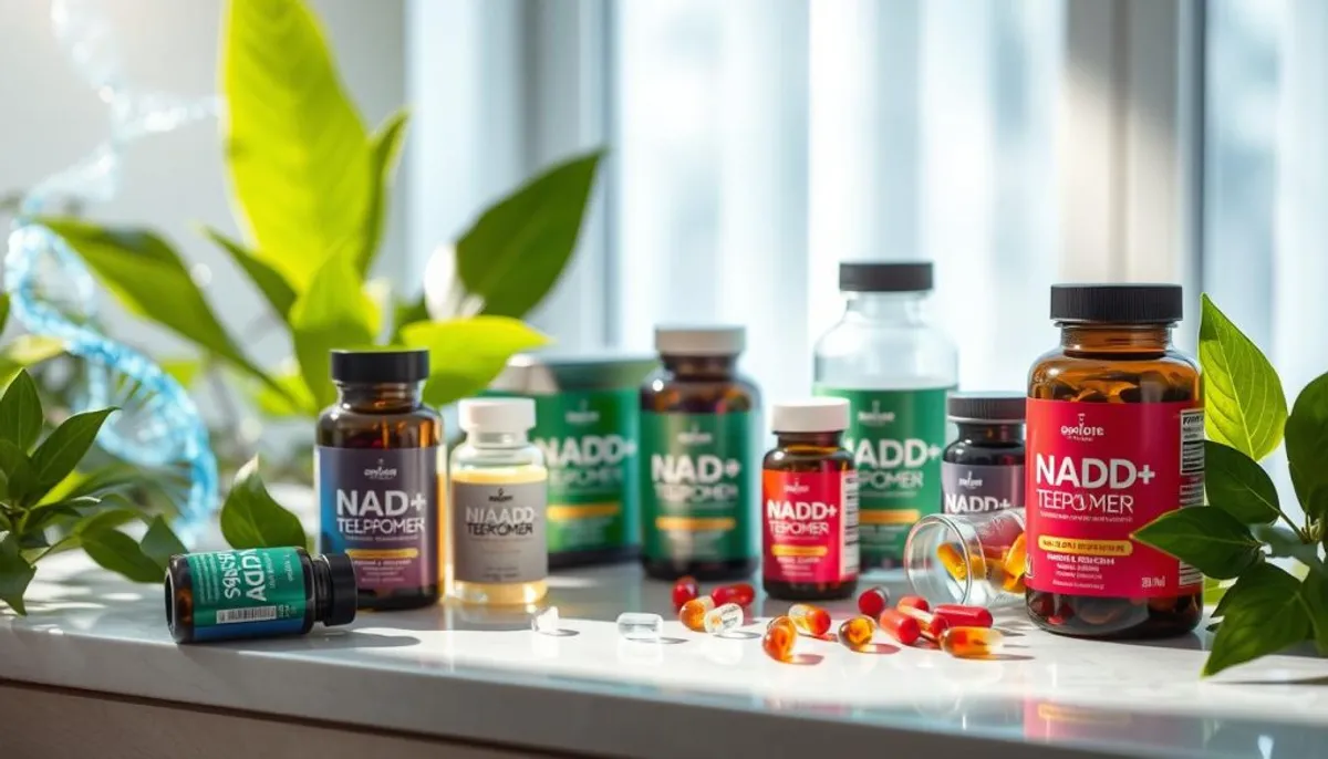 NAD+ and telomere support supplements